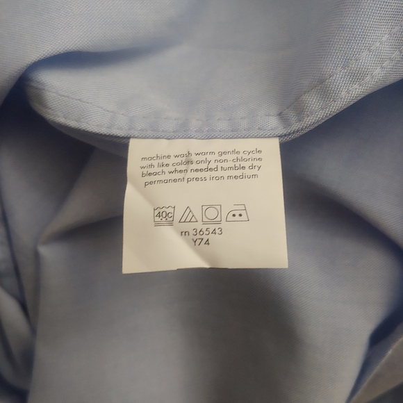 Izod Blue Dress Shirt - Picture 6 of 11